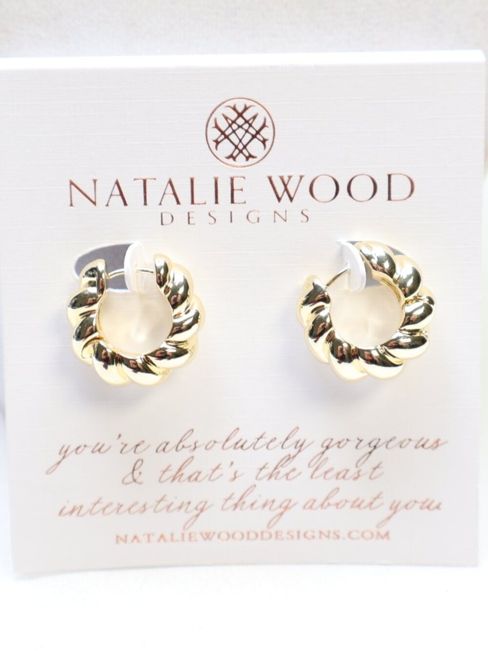 Natalie Wood Designs Heritage Mini Hoop Earrings $52 New